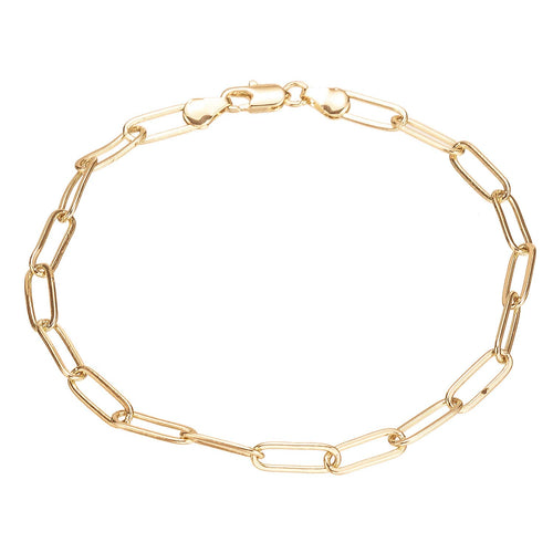 14K White Gold Plated Cuban Anklet Bracelet