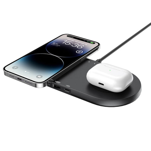 10W 2-in-1 Qi Wireless Charging Pad