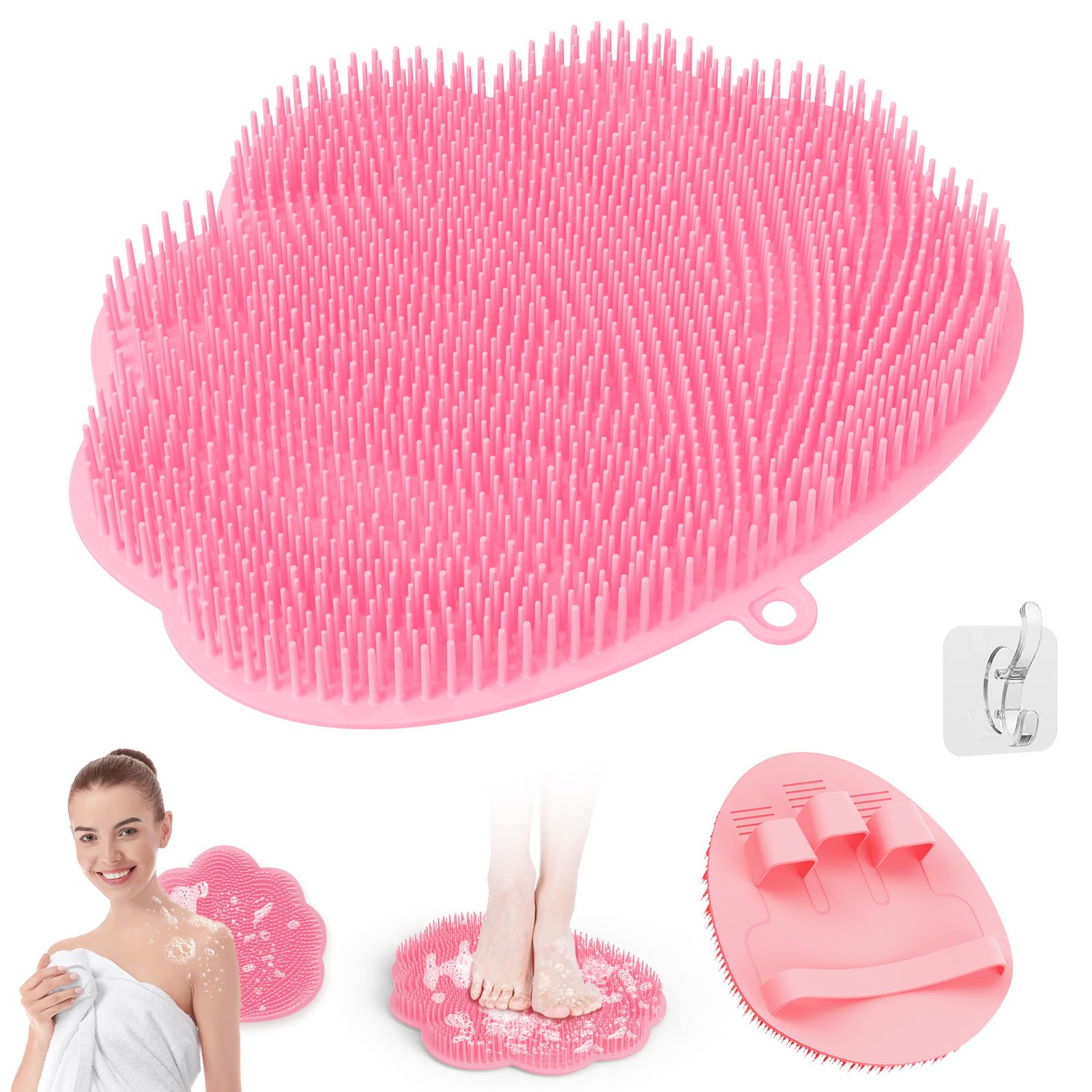 2-in-1 Shower Foot Massager & Bath Scrubber Set