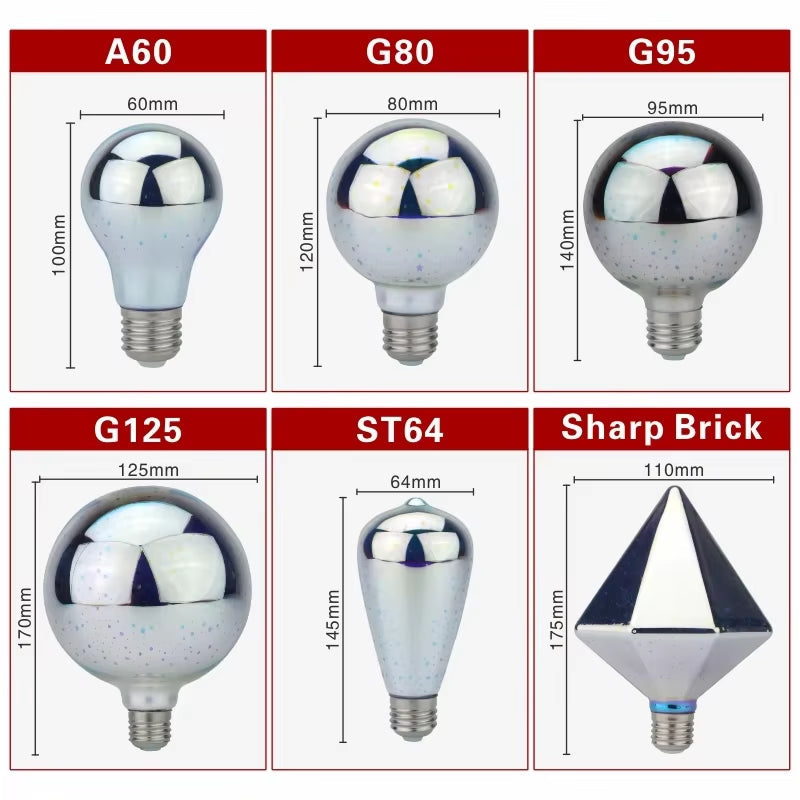 3D Fireworks LED Bulb