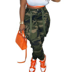 Women’s High-Waist Camouflage Cargo Pants
