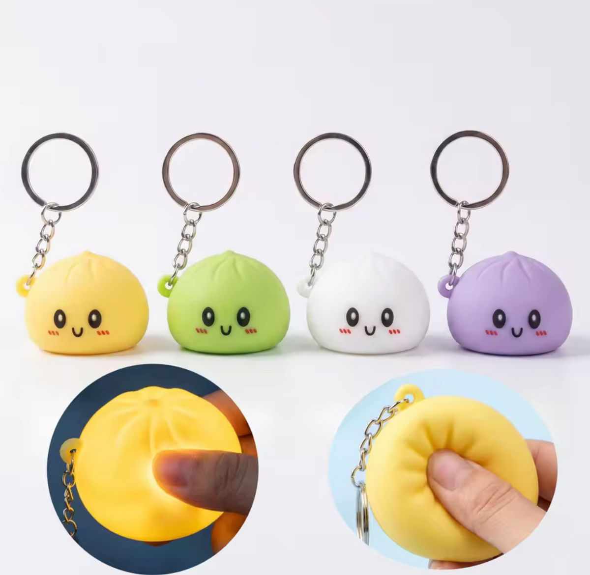Squishy Dumpling Keychain