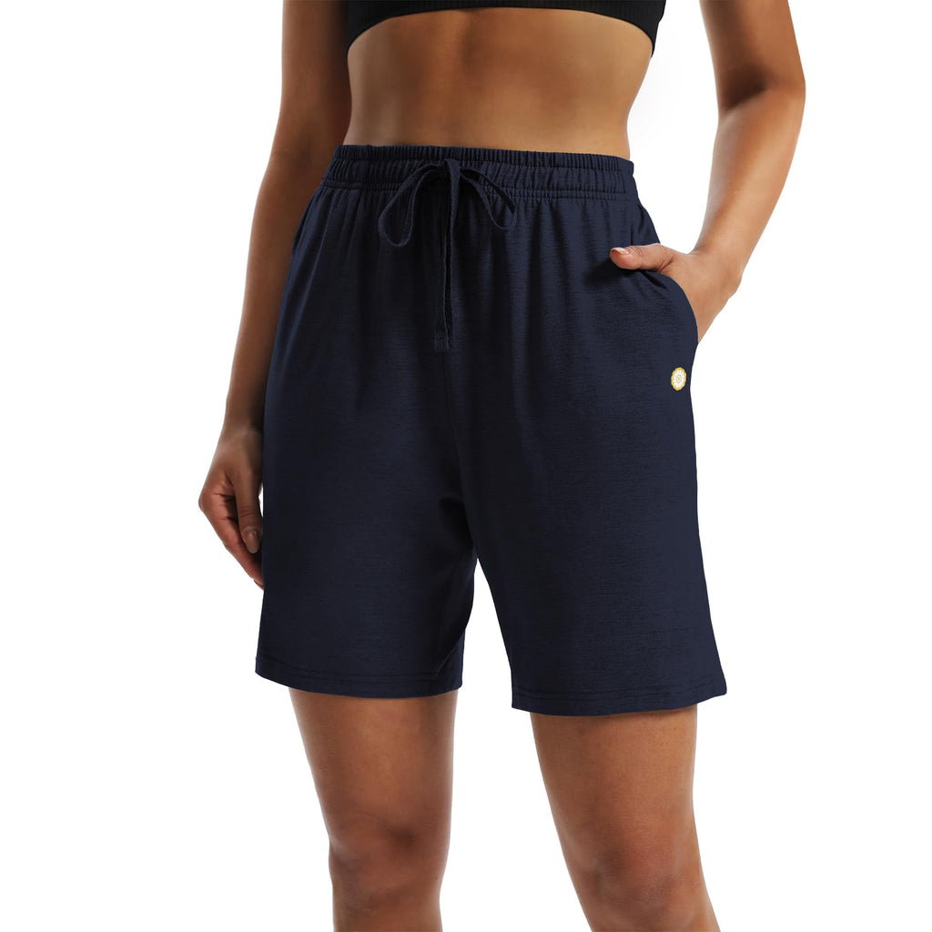 Jersey Workout Yoga Shorts with Pockets