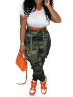 Women’s High-Waist Camouflage Cargo Pants