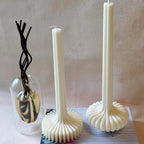 Elegant Lantern Pillar Soy Wax Sculpture Candle