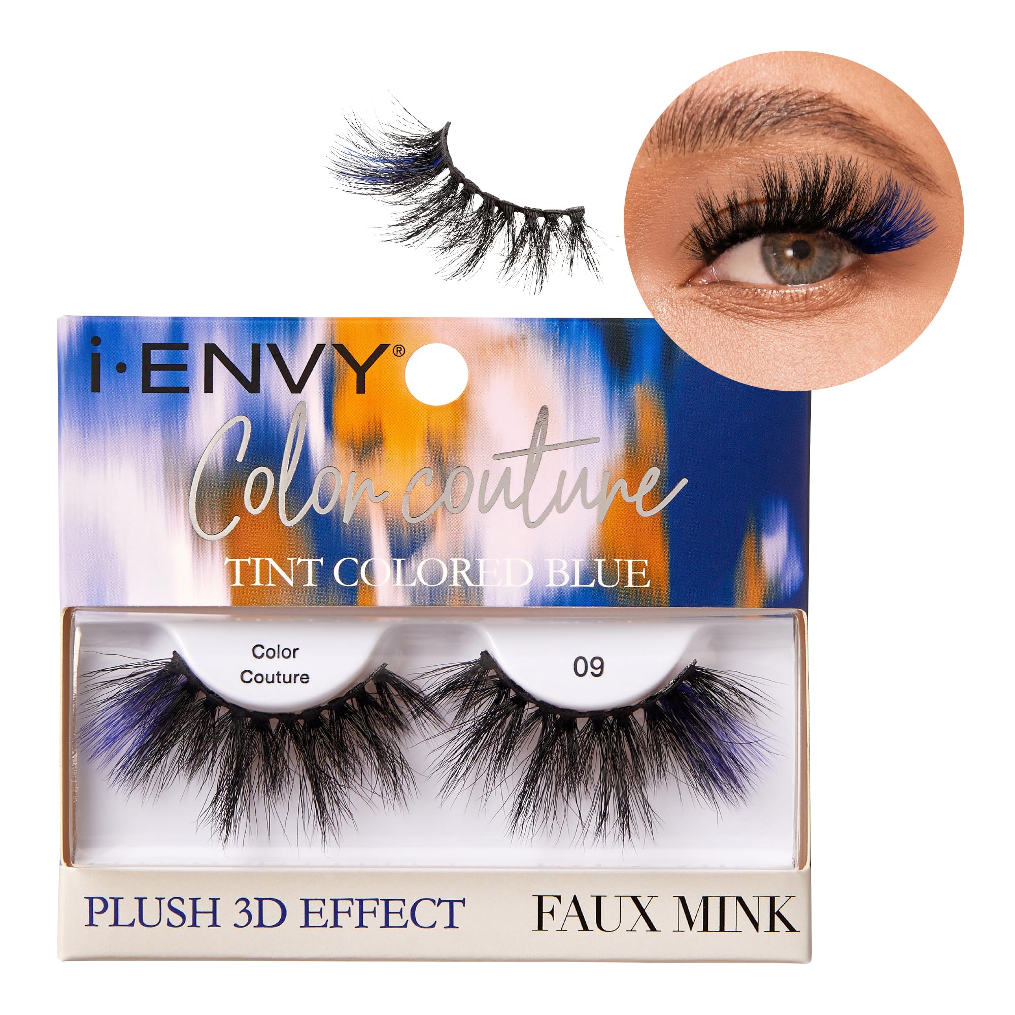 Colored Faux Mink False Eyelashes