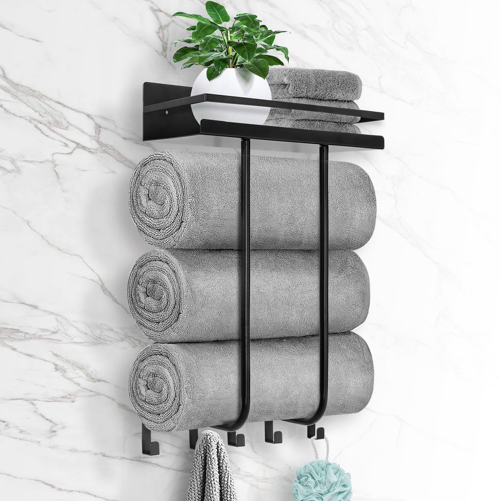 Wall-Mounted Towel Rack