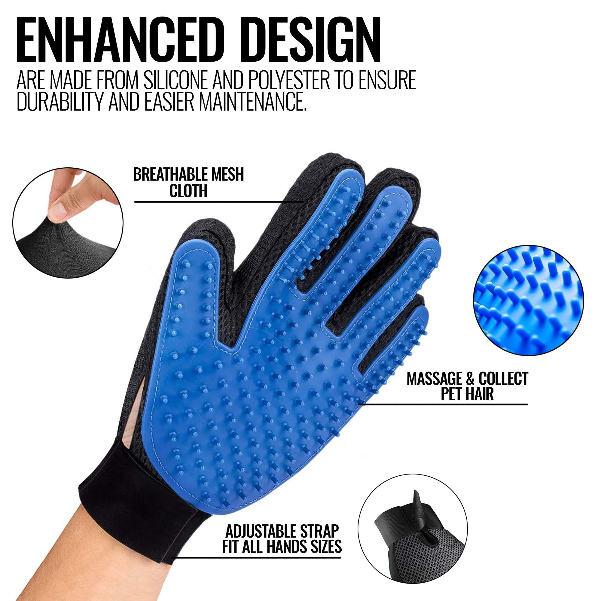 Pet Grooming Glove Brush
