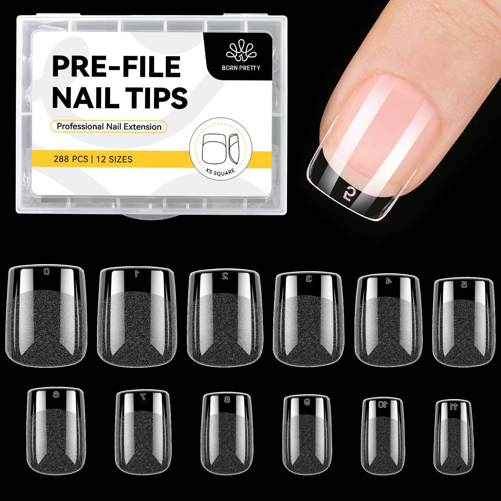 Extra Short Square Nail Tips