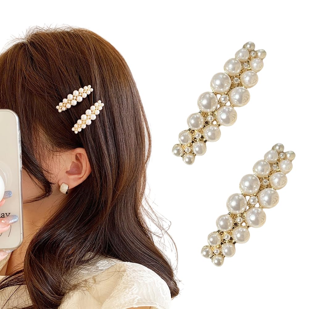 Small Pearl Hair Clip Set