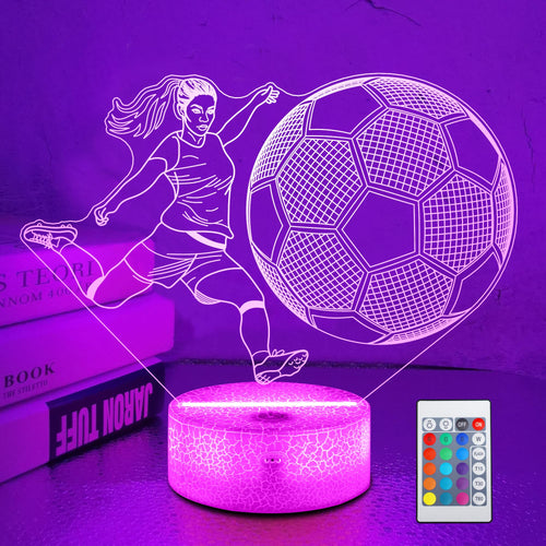 3D Soccer Illusion Night Lamp
