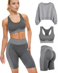 Fitness Shorts and Sports Bra Outfit
