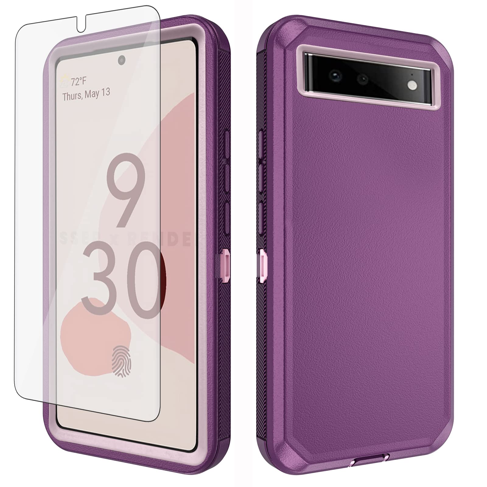 Rugged Phone Case with Screen Protector