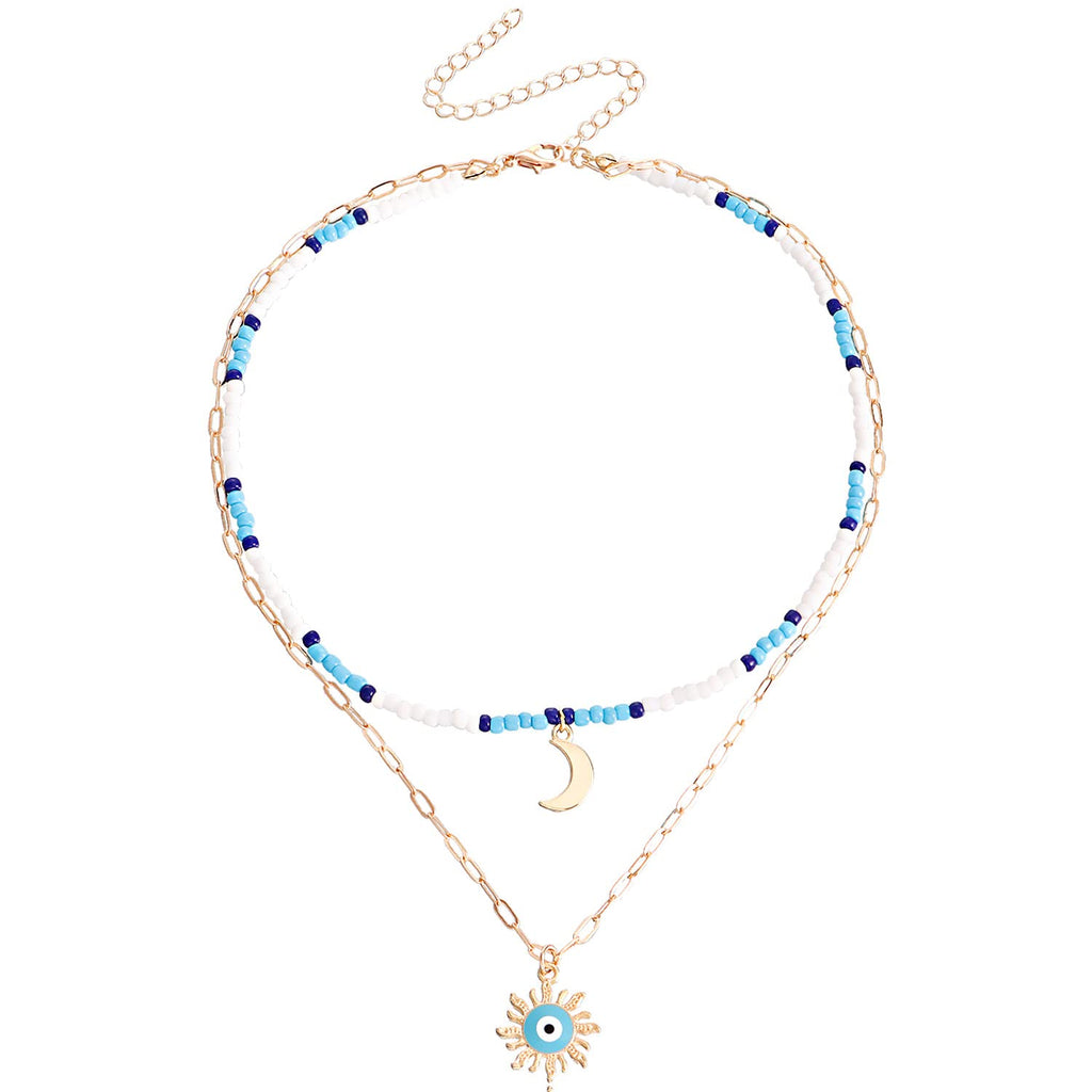 Dainty Initial Beaded Necklace