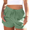 Elastic Waist Drawstring Comfy Shorts with Pockets