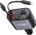 4-in-1 Retractable Car Charger