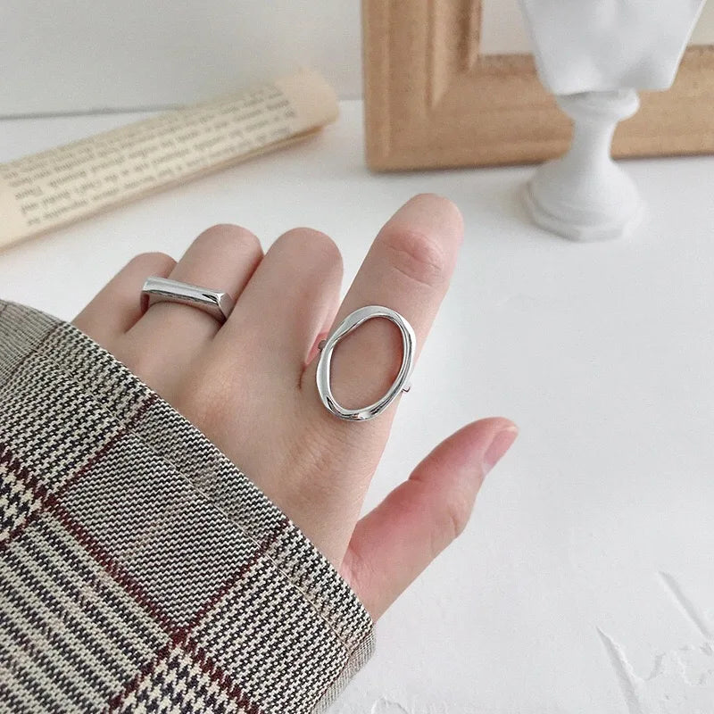 925 Silver Adjustable Ring