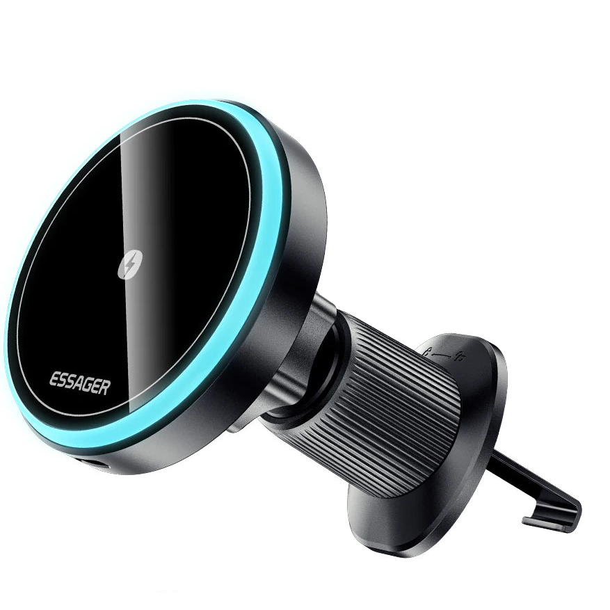 15W RGB Magnetic Wireless Car Charger