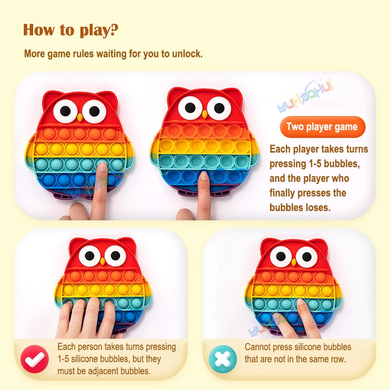 Rainbow Pop Fidget Toy