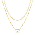 14K Dainty Gold Layered Necklace