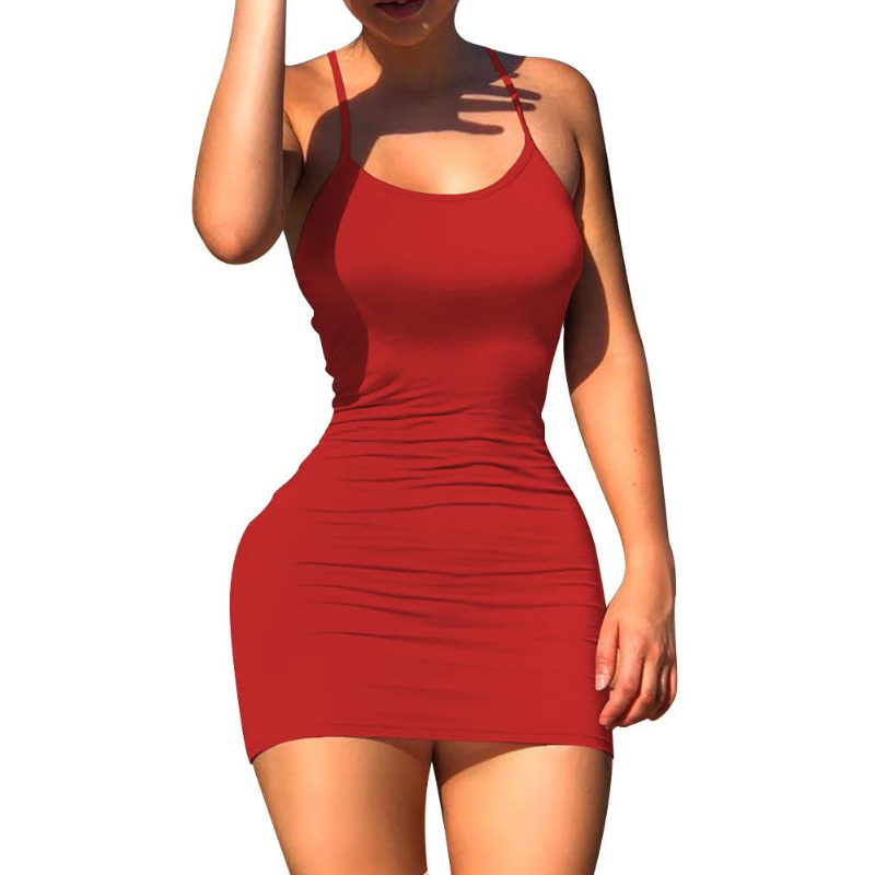 Backless Spaghetti Strap Summer Dress