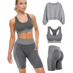 Fitness Shorts and Sports Bra Outfit