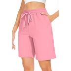 Cotton Drawstring Knee-Length Shorts