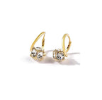 Gold Cubic Zirconia Hoop Earrings