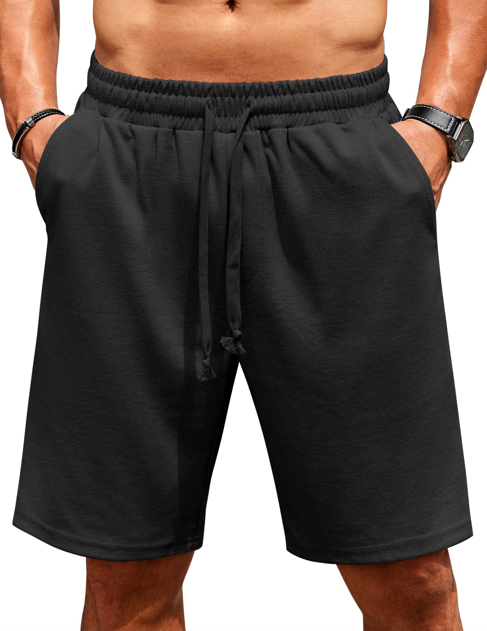 Flat Front Stretch Shorts