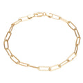 14K White Gold Plated Cuban Anklet Bracelet