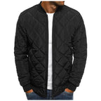 Diamond Quilted Bomber Jacket