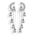 Rhinestone Bell Pendant Indian Style Earrings