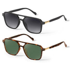 Square Frame Rectangle Trendy UV Protection Shades