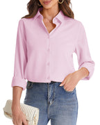 Long Sleeve Solid Work & Office Blouse