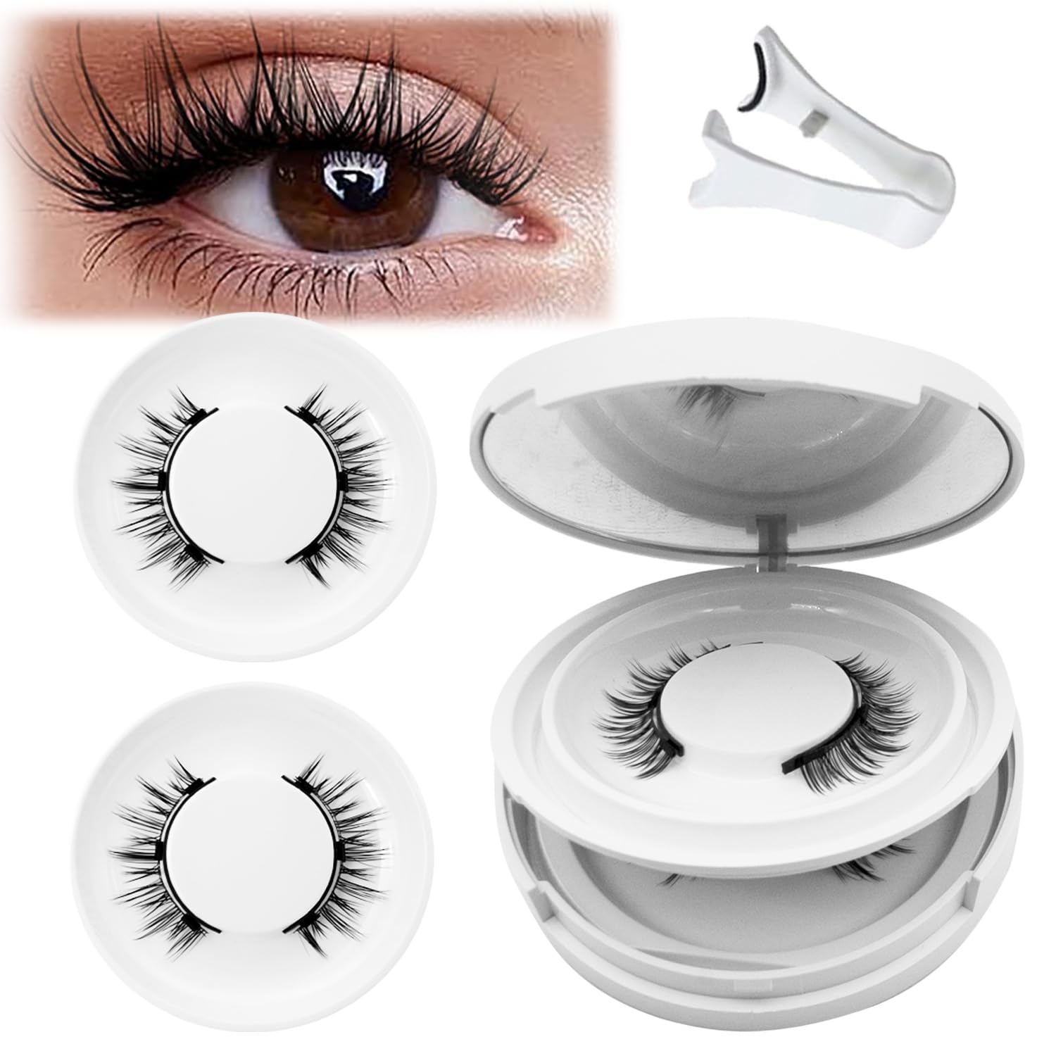 Magnetic Eyelashes with Applicator