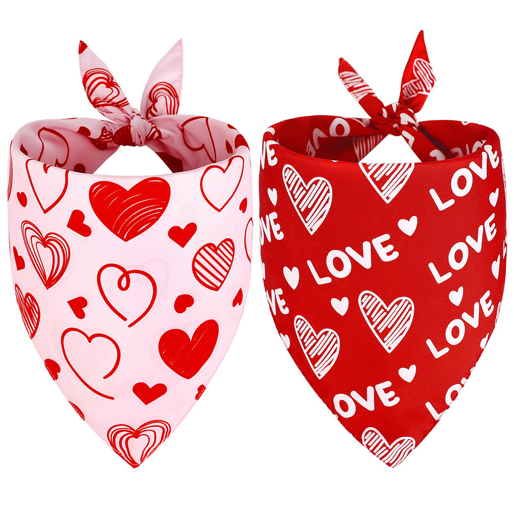Valentine Dog Bandana Set