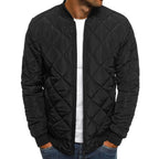 Diamond Quilted Bomber Jacket